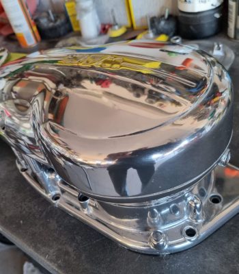 Polerowanie aluminium metodą wibracyjną, aquablasting